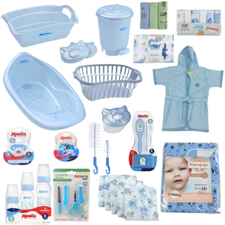 Kit de banho e higiene para bebê com itens essenciais